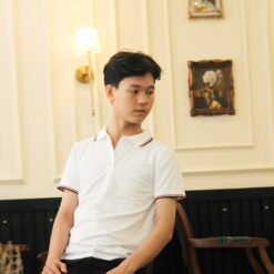 Áo polo trơn phối sọc CARINAMY