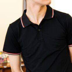 Áo polo trơn phối sọc CARINAMY