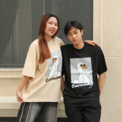 Áo thun couple CARINAMY form rộng DUCKIE
