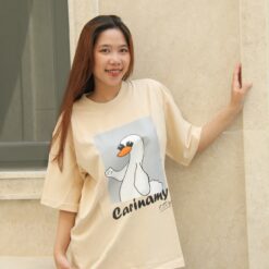 Áo thun couple CARINAMY form rộng DUCKIE