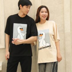 Áo thun couple CARINAMY form rộng DUCKIE