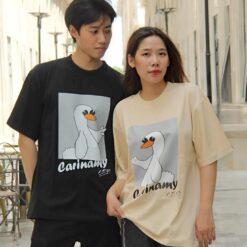 Áo thun couple CARINAMY form rộng DUCKIE
