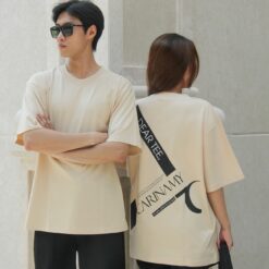Áo thun couple CARINAMY form rộng DEER TEE