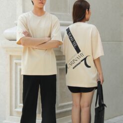 Áo thun couple CARINAMY form rộng DEER TEE