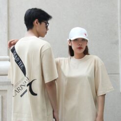 Áo thun couple CARINAMY form rộng DEER TEE