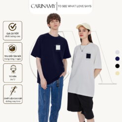 Áo thun couple tay lỡ CAPTURE CARINAMY 100% cotton