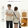 Áo thun couple DEAR TEE CARINAMY form rộng 100% Cotton