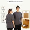 Áo thun couple tay lỡ SOUND OF LOVE CARINAMY form rộng 100% Cotton