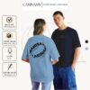 áo thun couple a letter tee