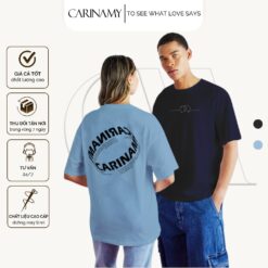 áo thun couple a letter tee