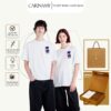 Áo thun couple CARINAMY form rộng BANKING 100% Cotton