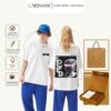 Áo thun couple CARINAMY HOLOGRAM 100% Contton