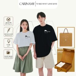 Áo thun couple CARINAMY HOMIE 100% Cotton