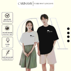 Áo thun couple CARINAMY HOMIE 100% Cotton