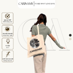 Túi tote CARINAMY in họa tiết