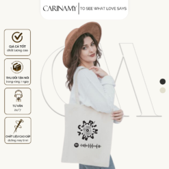Túi tote CARINAMY in họa tiết