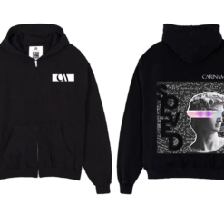 Hoodie khóa Zip Hologram