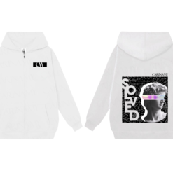 Hoodie khóa Zip Hologram