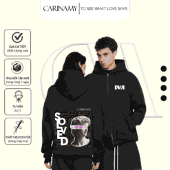 Hoodie khóa Zip Hologram