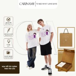 Áo Lớp CARINAMY Họa Tiết "Không Nhắc Bài" 100% Cotton