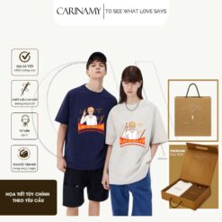 Áo Lớp CARINAMY Họa Tiết "Lại Quên Vở" 100% Cotton