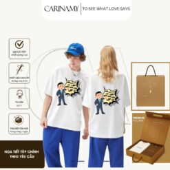 Áo Lớp CARINAMY Họa Tiết "Lớp Độc Nhất" 100% Cotton