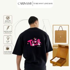 Áo thun "Íu tiếng Trung" Cotton 100% CARINAMY