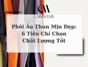 Phôi áo thun mịn đẹp