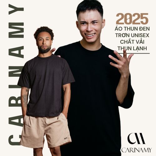 Áo Thun Đen Trơn Unisex Chất Vải Thun Lạnh