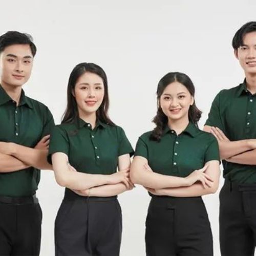Đồng Phục Áo Thun Có Cổ Dành Cho Ngành Dịch Vụ Cao Cấp