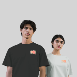 Áo thun couple DOPAMINE form rộng tay lỡ cotton 100% size S, size M, size L, size XL