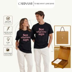 Áo in KIM TUYẾN TO SEE WHAT LOVE SAYS