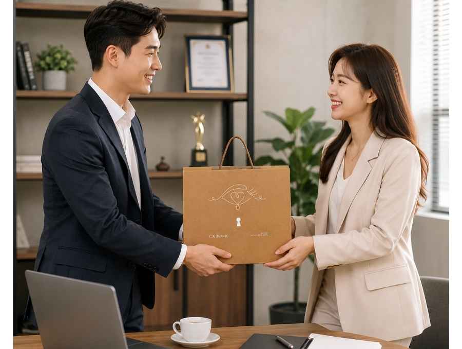 tặng quà cho đối tác