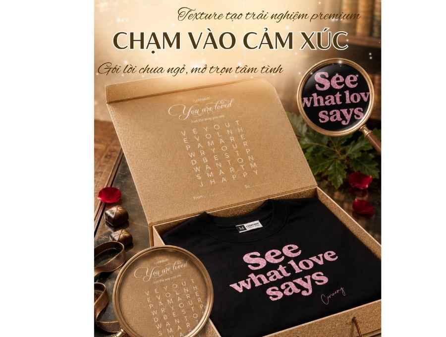 in kim tuyến kèm hộp quà